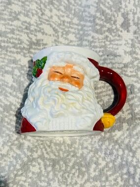 VTG 1991 Possible Dreams Ceramic Sleepy Santa Claus Christmas Mug